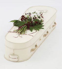 Recycled board coffin